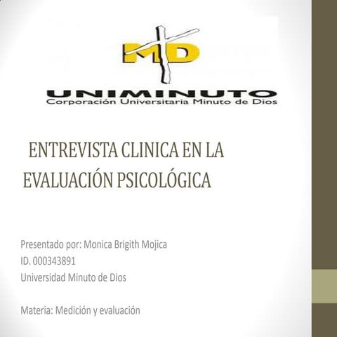 Entrevista clínica en la evaluación psicológica 