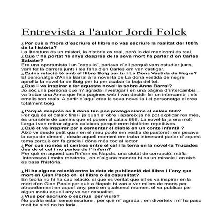 Entrevista Jordi Folck