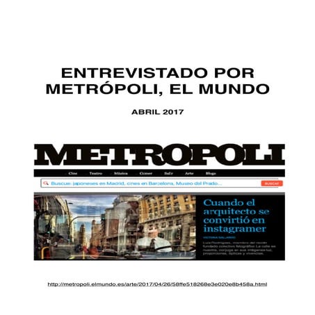 Entrevista METROPOLI
