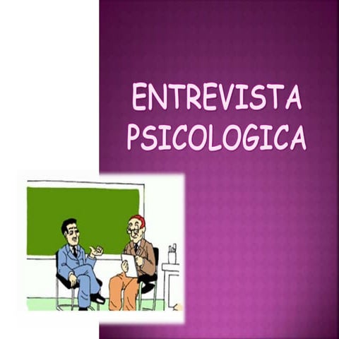 Entrevista psicologica 