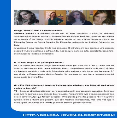 Entrevista vanessa simoes