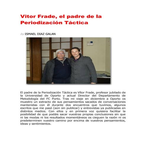 Entrevista victor frade