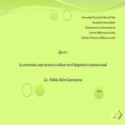 Entrevista y cuestionario 1