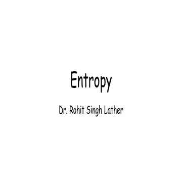 Entropy