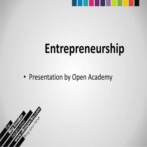 Entrpreneurship