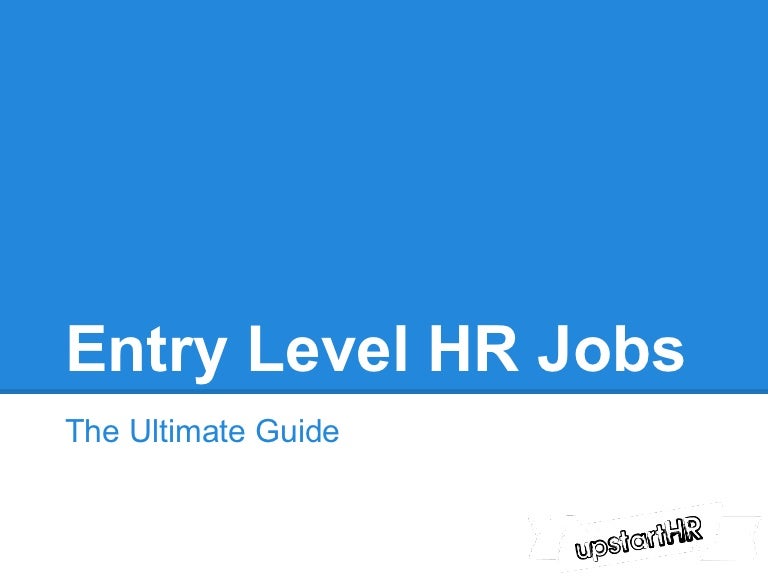 Entry Level HR Jobs