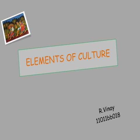 elements of cultures