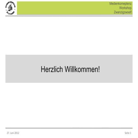 Juze Medienkompetenzworkshop