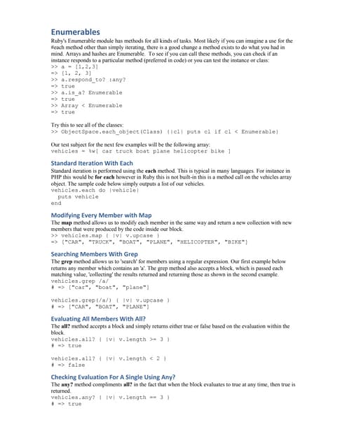 Enumerables