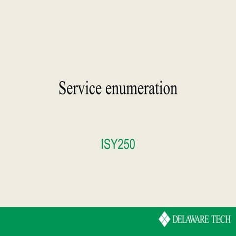 Enumeration | PPTX