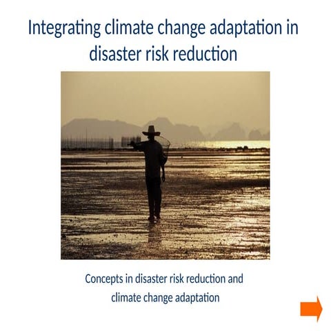 Disaster Risk Reduction (DRR) and Climate Change Adaptation (CCA) | PDF