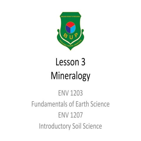Mineralogy 