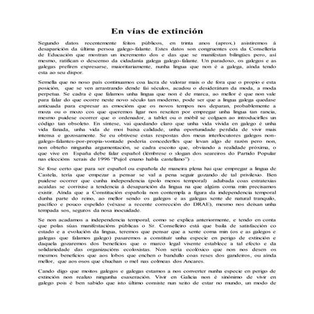 En vías de extinción