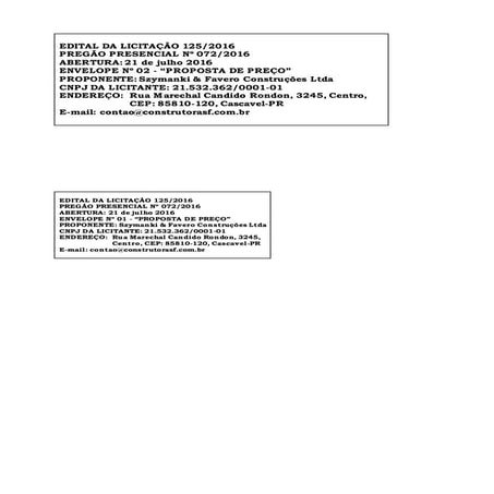 Envelopes | DOCX