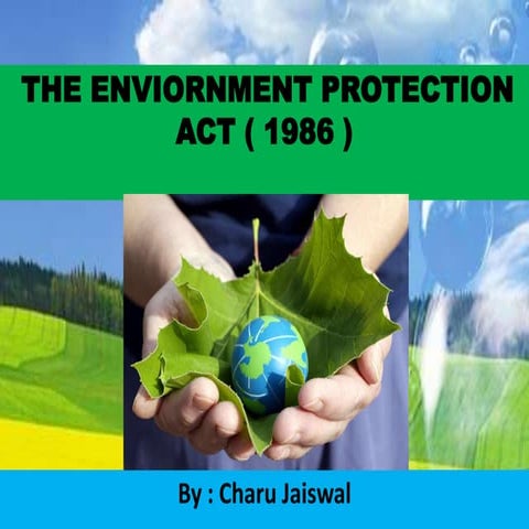Enviornmental protection Act 1986
