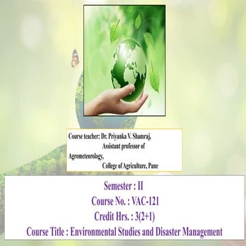 VAC-121 Environment and disaster management