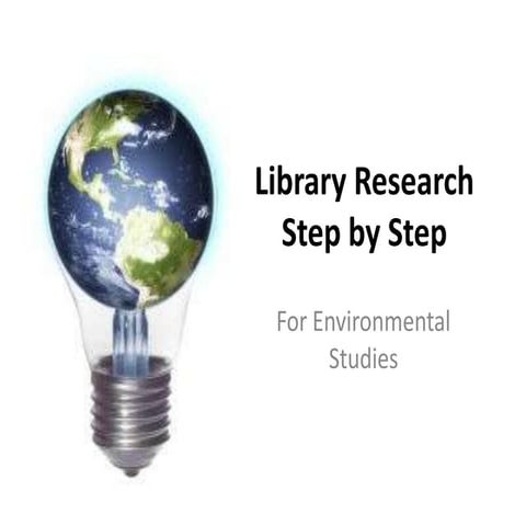 Library research for Environmental Studies at UCSD