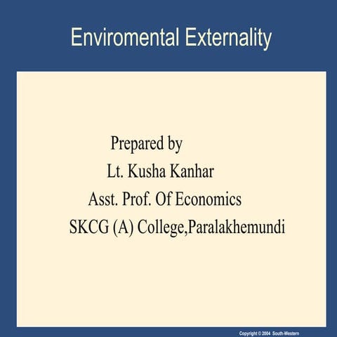 Externalities | PPTX