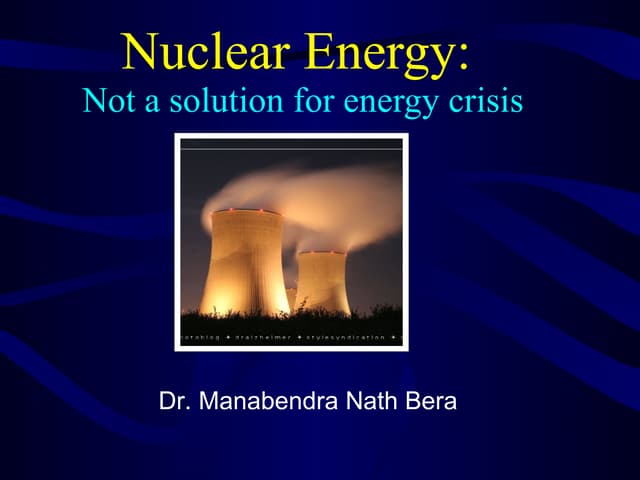 Save Our Environment, Stop Nuclear Energy Usage