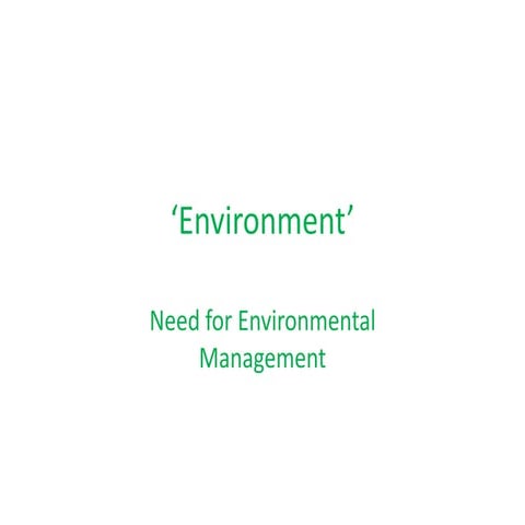 Environment