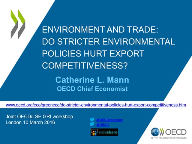 Environment and trade: Do stricter ...