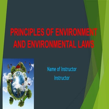 Environmental-Principles-and-Laws and human regulation