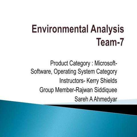 Environmental analysis