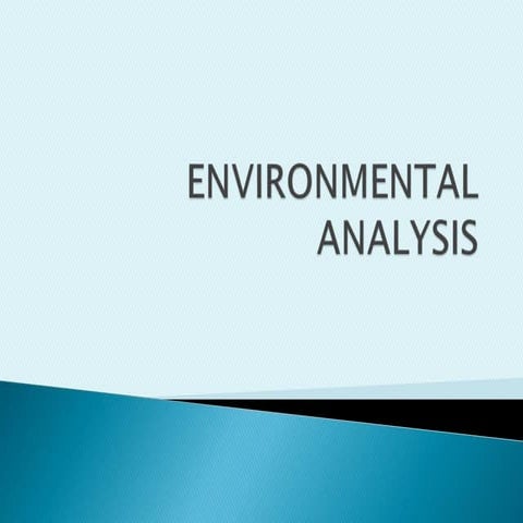 Environmental analysis