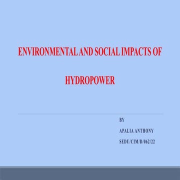 Comprehensive Analysis of Environmental and Social Impacts of ...