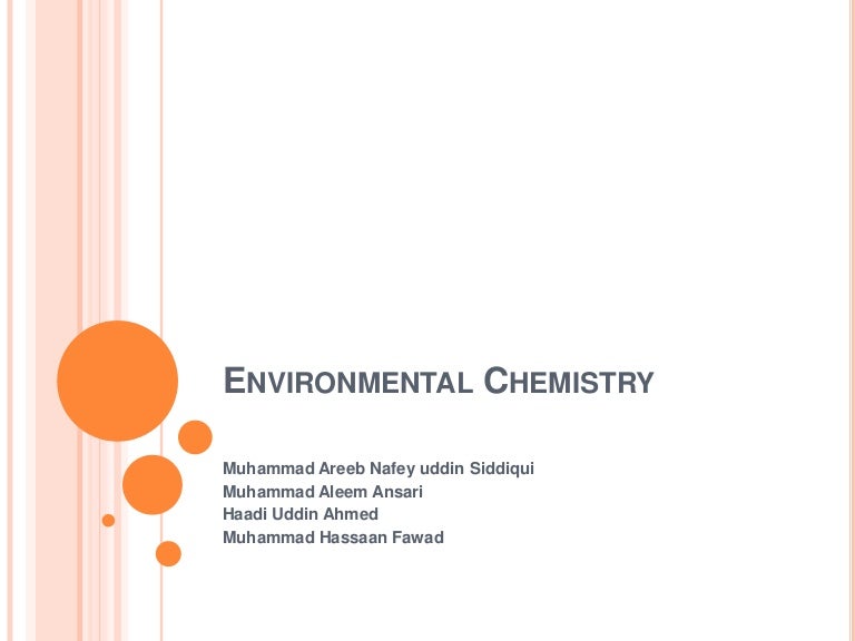 Environmental chemistry