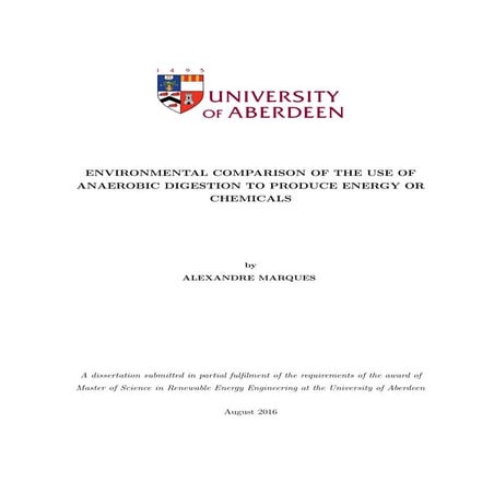 Environmental comparison of the use of anaerobic digestion to produce energy ...