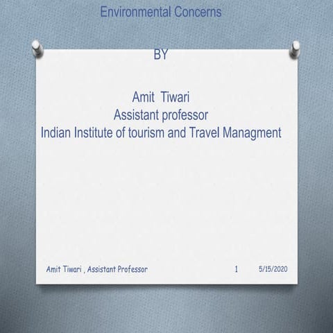 Environmental concernes  by amit tiwari