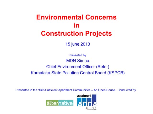 Environmental Concerns in Construct...