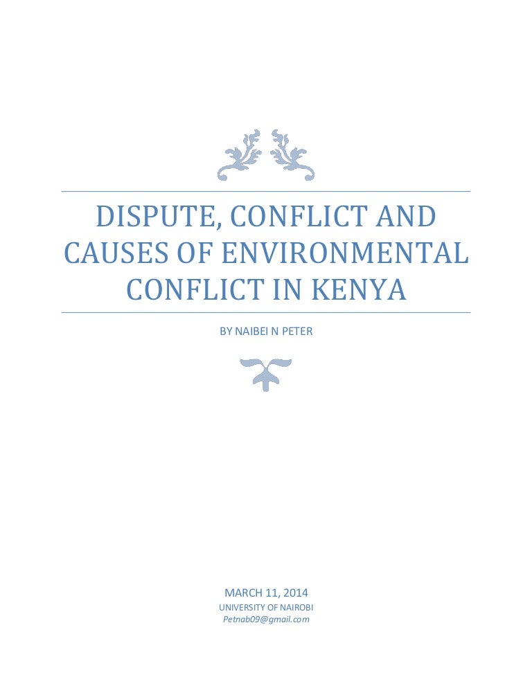 Environmental conflicts