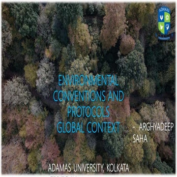 Environmental conventions and protocols