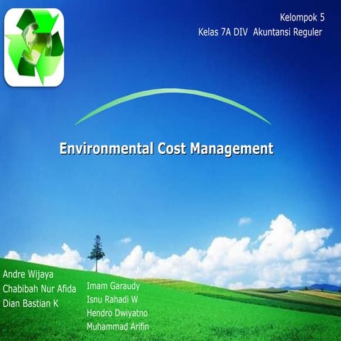 Environmental cost management hansen mowen ch.17