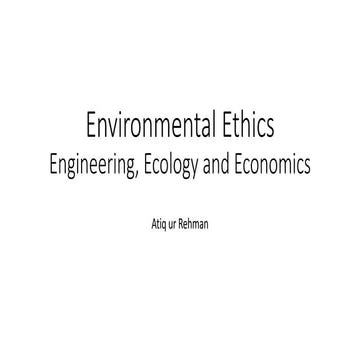Environmental ethics