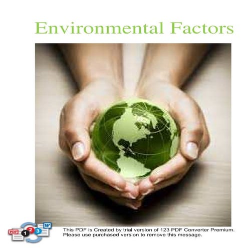 Environmental factors | PDF
