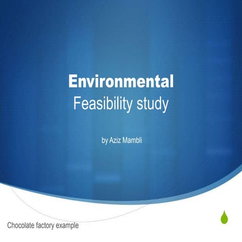 Environmental feasibility 