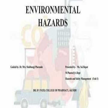 ENVIRONMENTAL HAZARDS