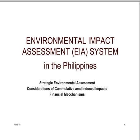 Environmental impact assessment