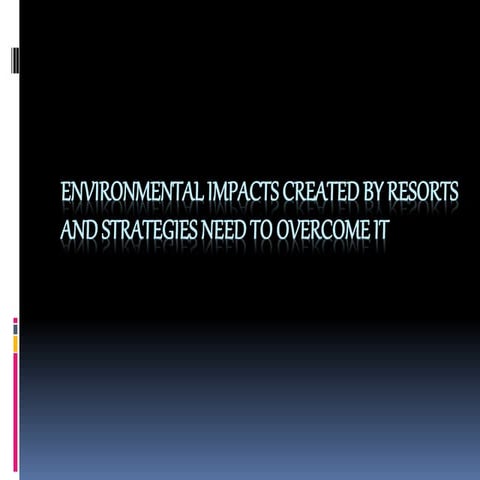 Environmental impact of tourism | PPT