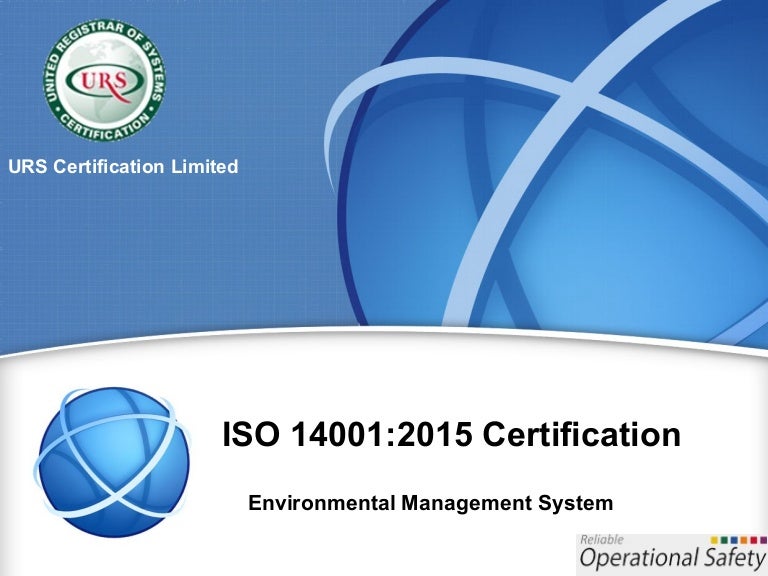 Environmental management system certification