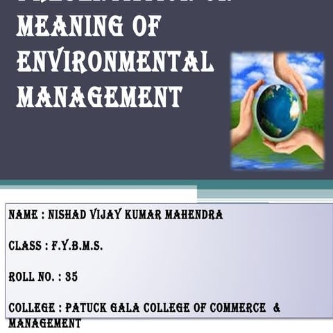 Environmental Management