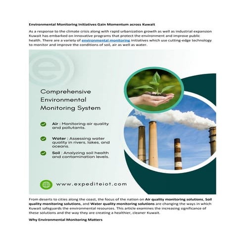 Environmental Monitoring Initiatives Gain Momentum across Qatar | PDF