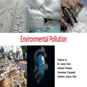 Environmental pollution