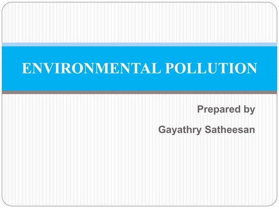 Water pollution | PPT