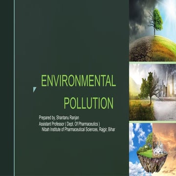 Environmental Pollution: Air, Water & Soil Pollution | PPTX