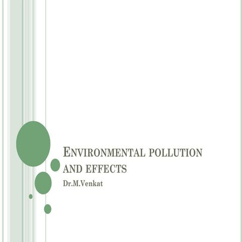 Environmental pollution ppt | PPTX