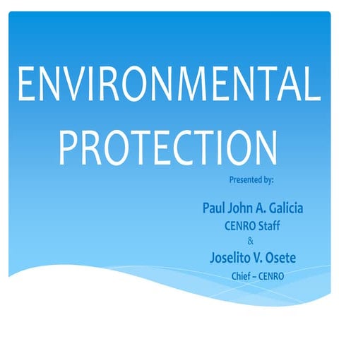 Environmental protection for schools - Navotas City Government